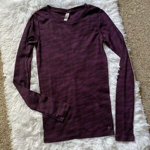 Under Armour Purple Camo Long Sleeve Thermal Top Size XS‎